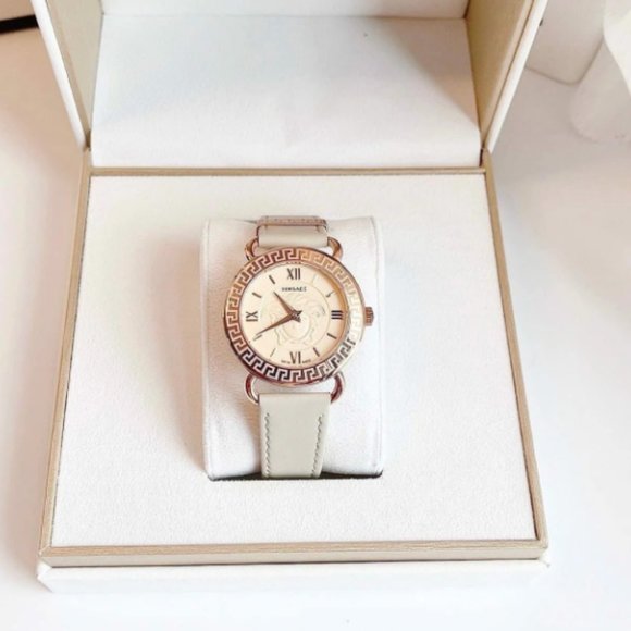 Versace Beige Womens Medusa Watch! NEW main image 5